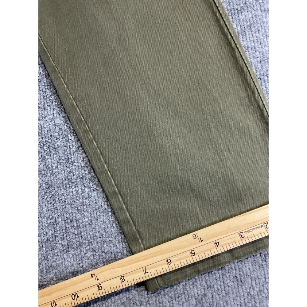 J.Crew 770 Straight Men's 34x32 Stretch Chino Pants Olive Green Casual Preppy
